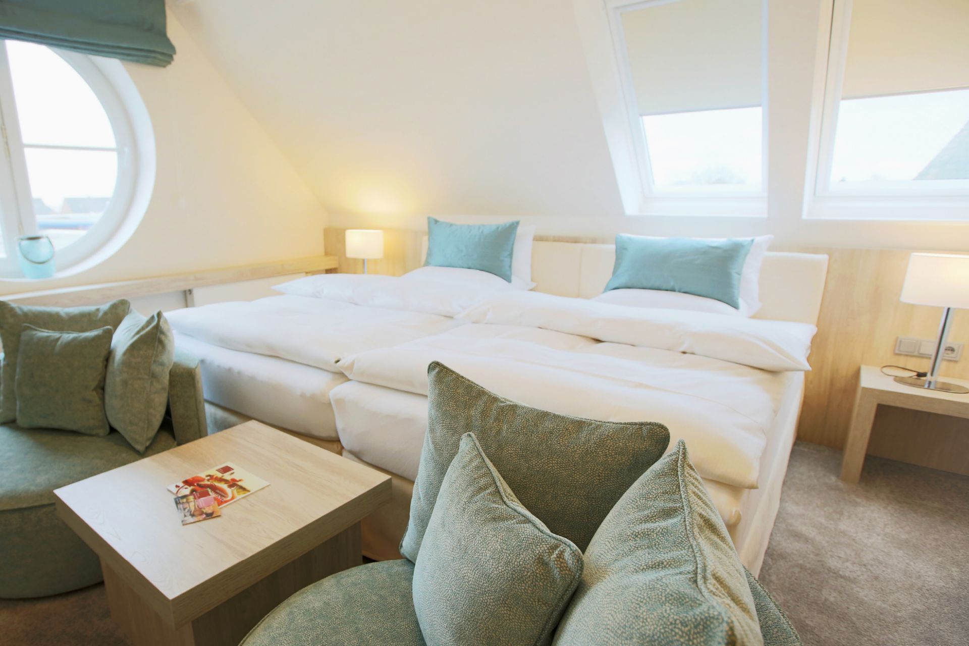 Die Zimmer im Boutique-Hotel Myn Utspann in Husum