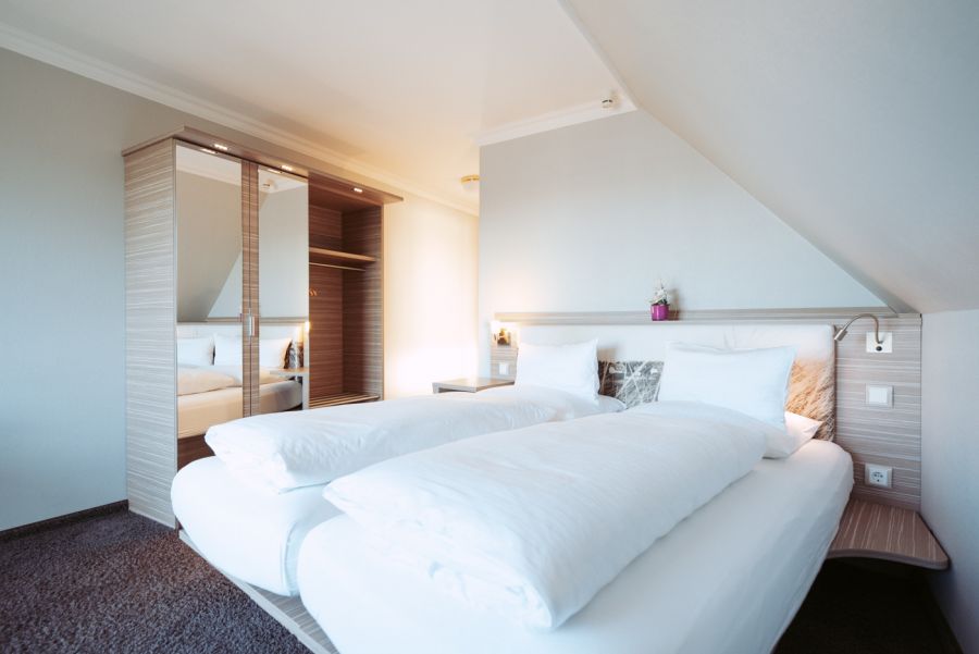 Unse: Doppelzimmer im Boutique-Hotel Myn Utspann in Husum